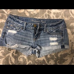 jean shorts! American eagle + forever 21